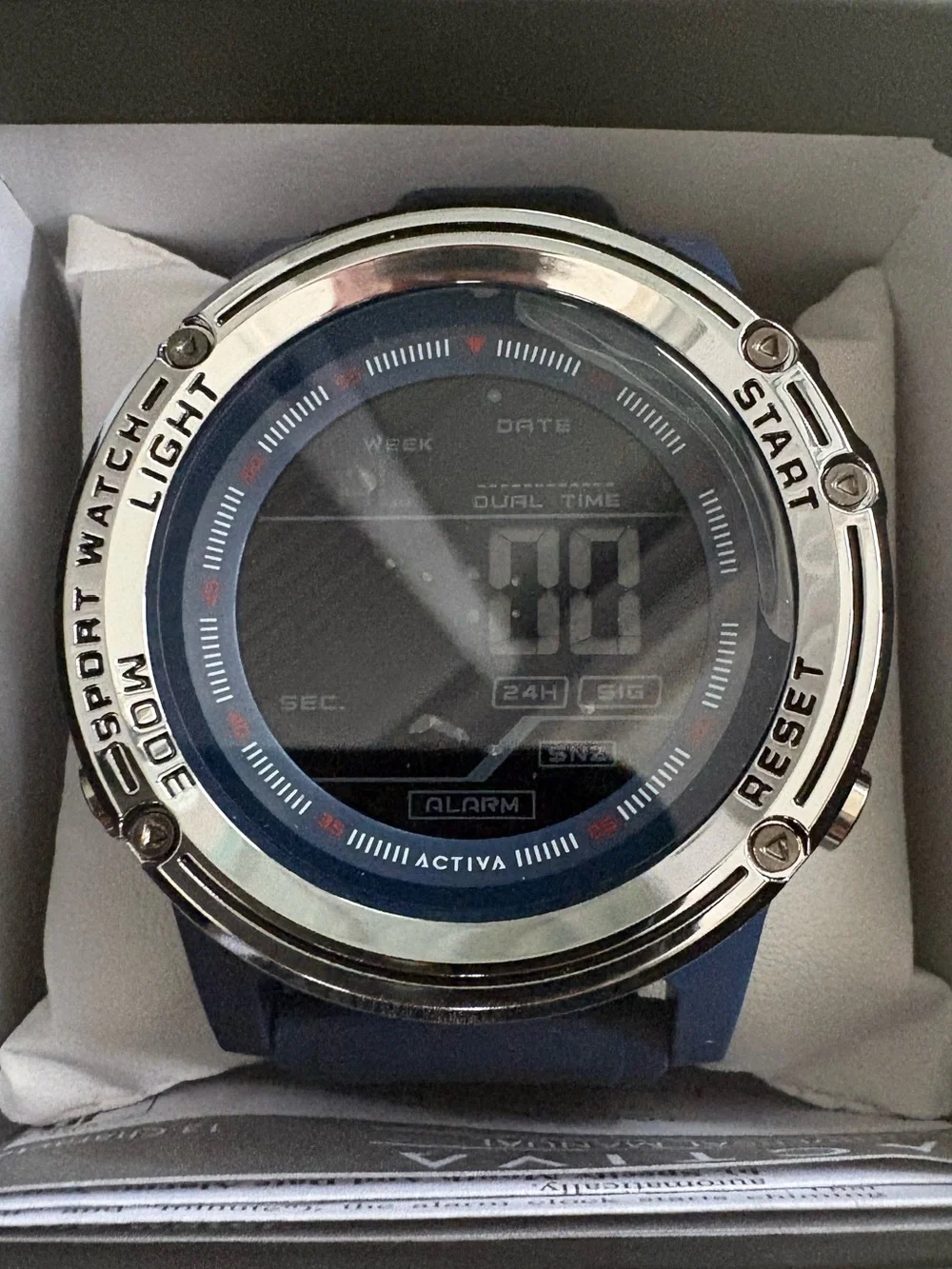 Activa Voyager of Time X Invicta Men's Digital Watch - 52mm, Blue (ACW8125-004)